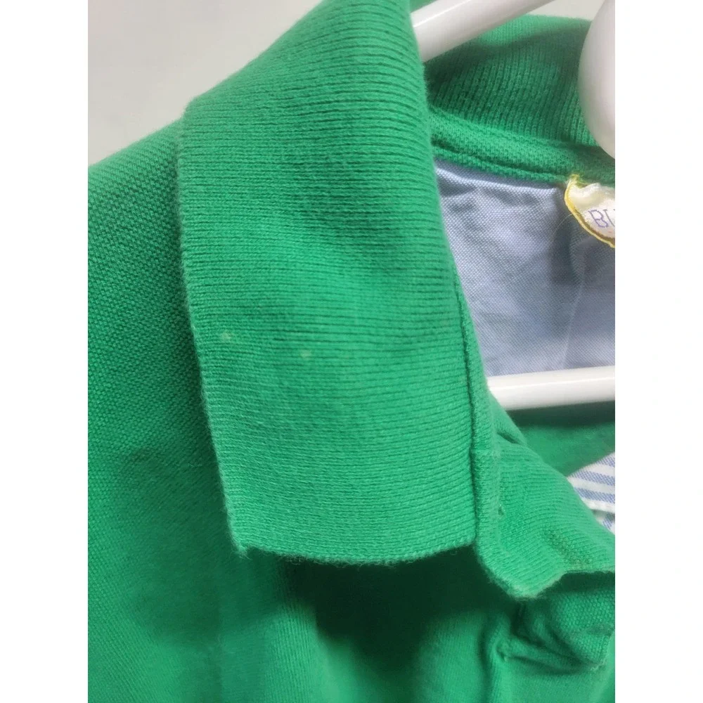 Bugle Boy Vintage Green Short Sleeve Pique Polo Shirt Embroidered Logo Mens L
